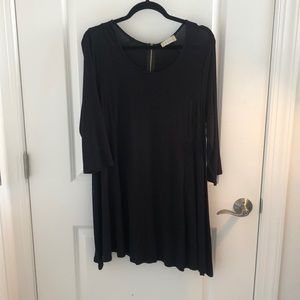 Black piko style dress